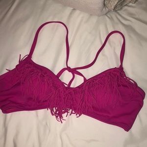 LA Hearts pink bikini top